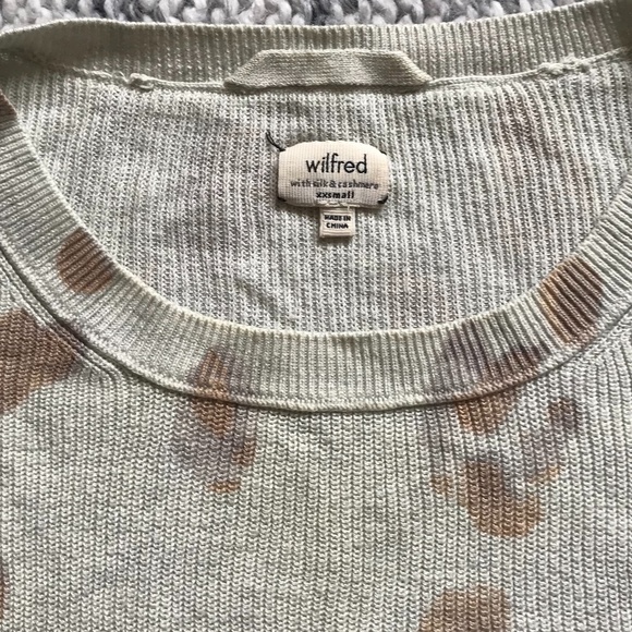 WILFRED BY ARITZIA Cream Spot Sweater XXS - Picture 2 of 7